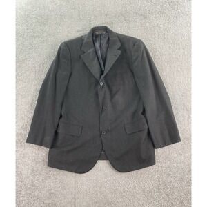 Vintage Brooks Brothers Suit Jacket 41 R Gray Wool Solid Designer Luxury USA